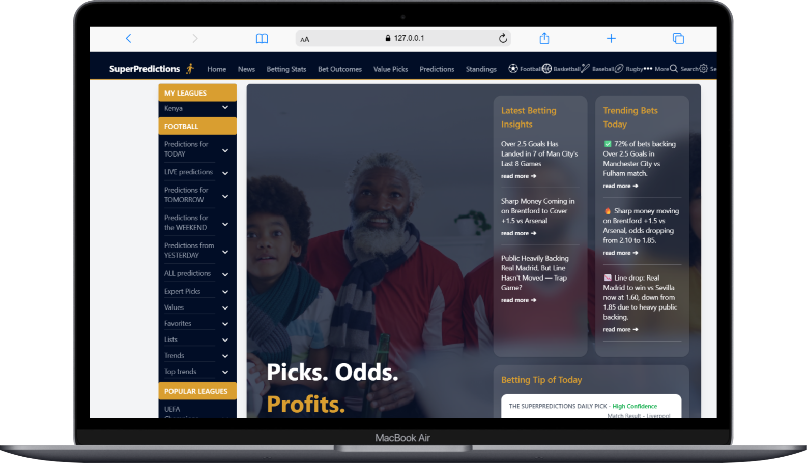 super predictions Page - Desktop